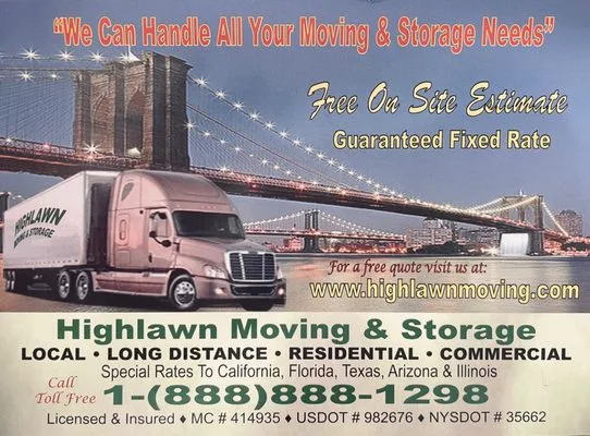 Highlawn Moving & Storage INC
